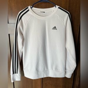 White adidas crew neck